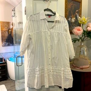 Glitzy lifestyle white dress